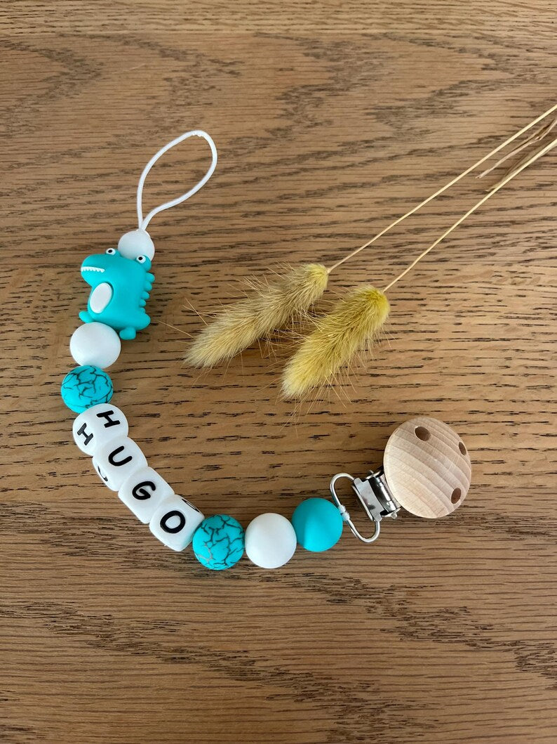 Attache tétine Dinosaure