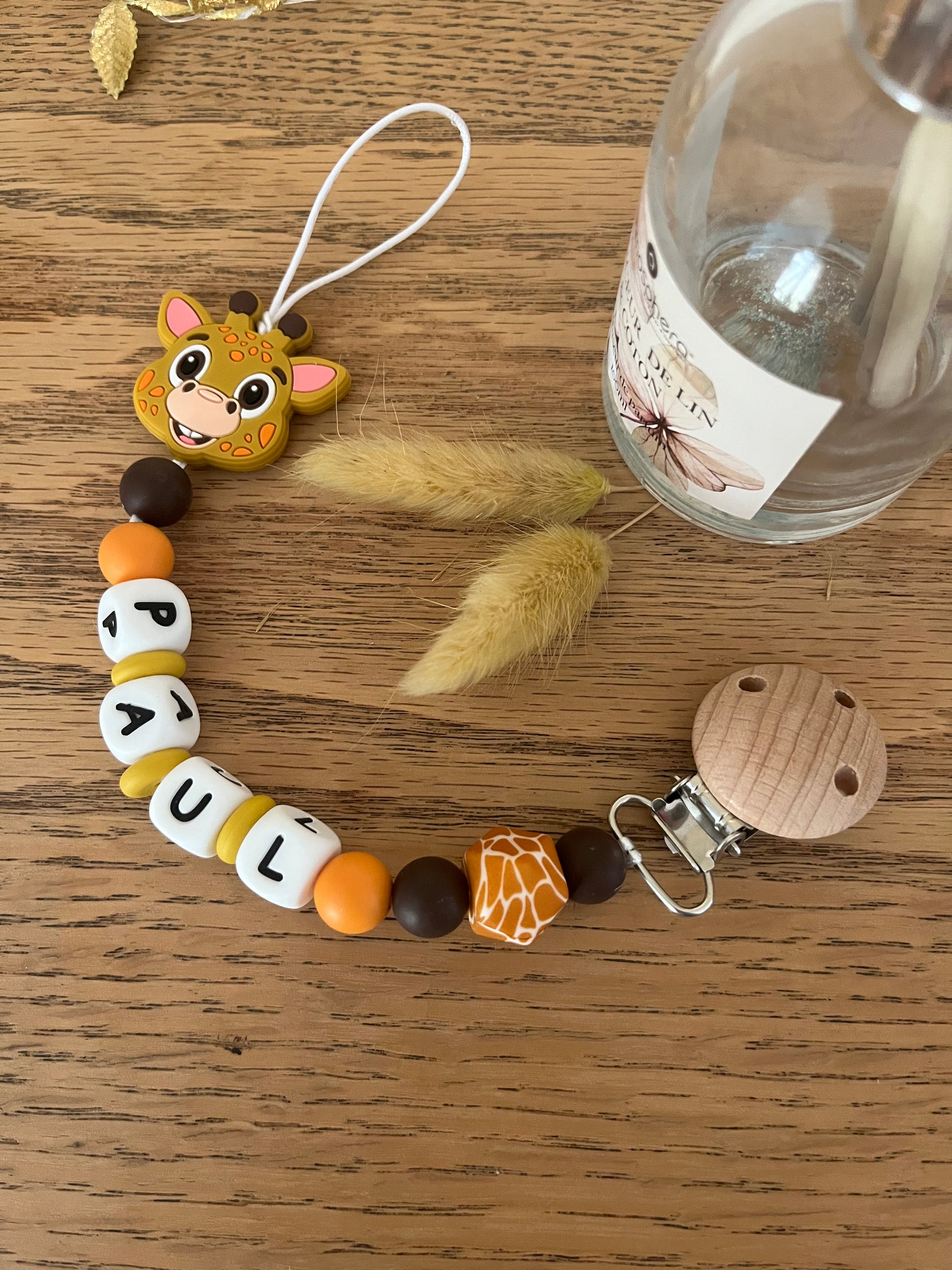 Attache tétine personnalisée