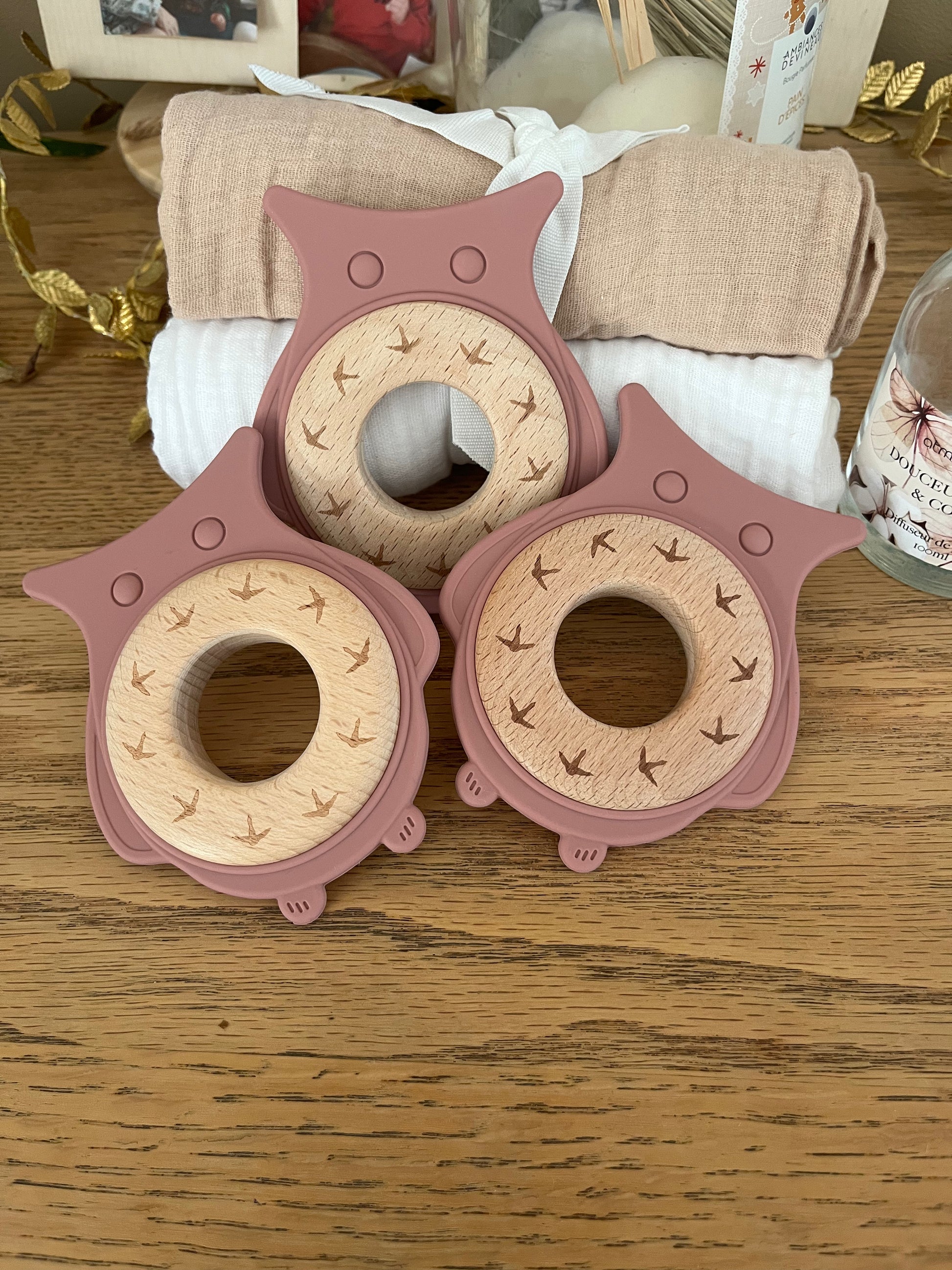 Jouet de dentition chouette