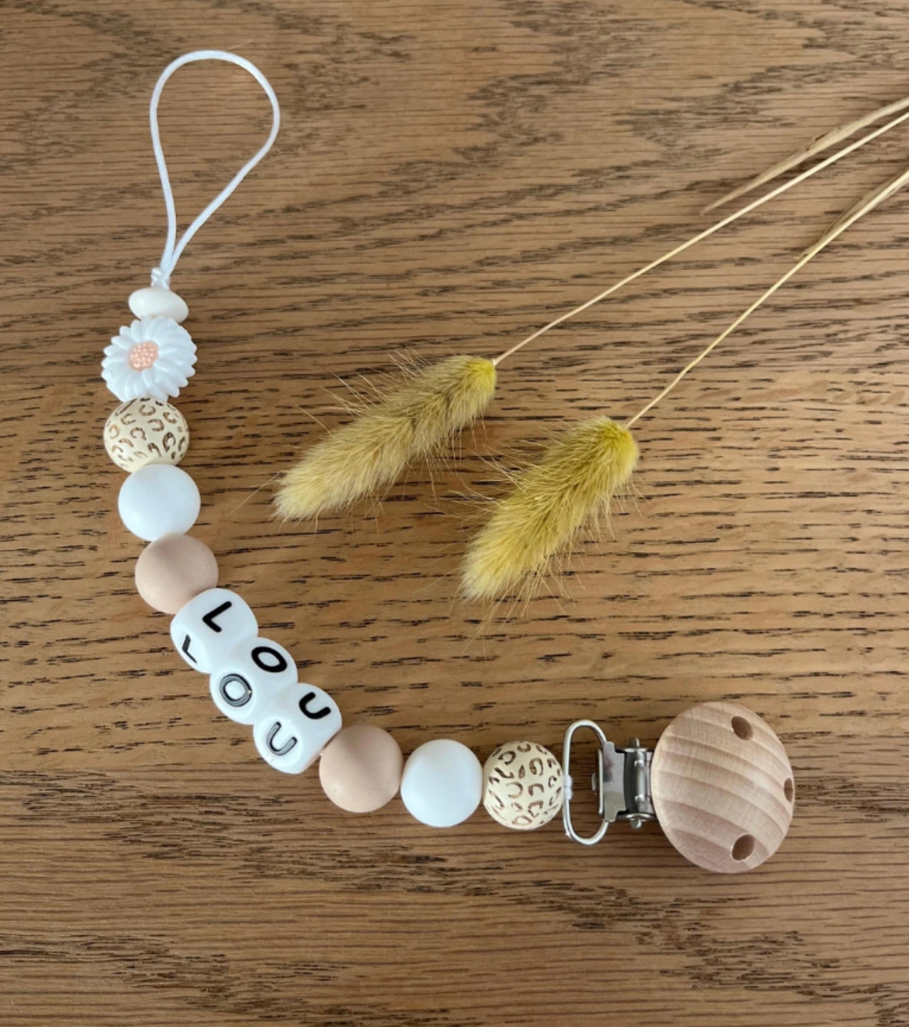 Attache tétine Leopard