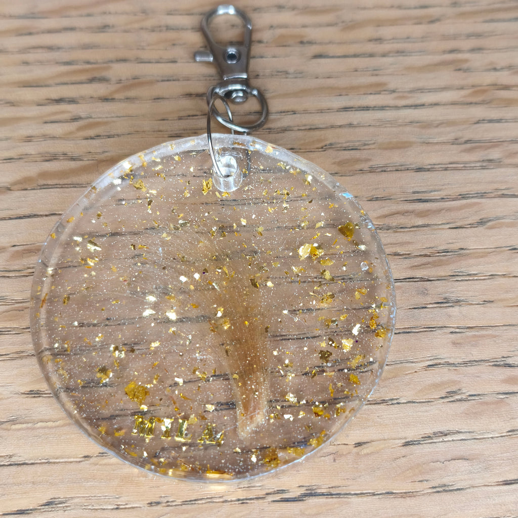 Porte clés mèche de cheveux