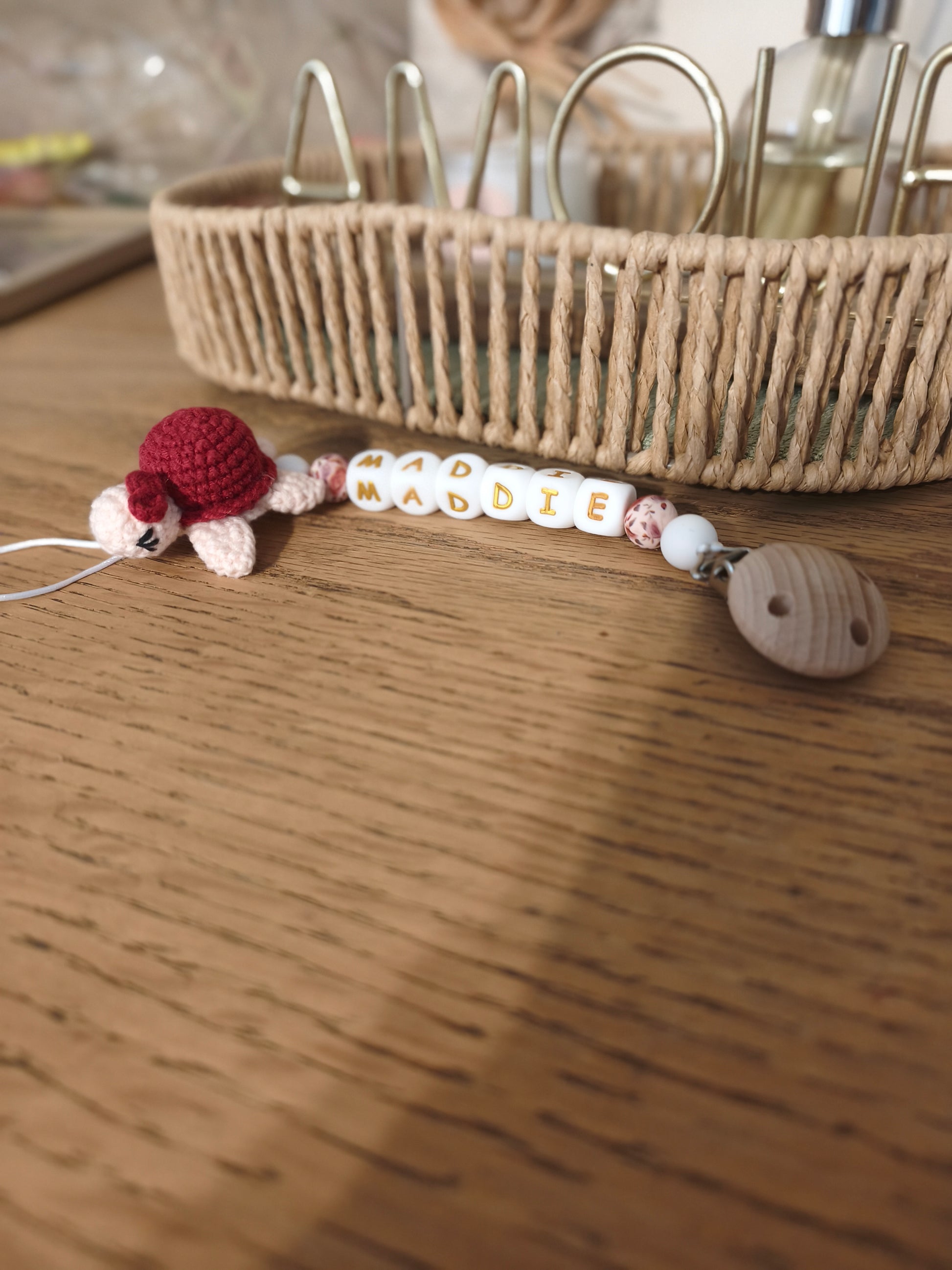 Attache tétine Tortue