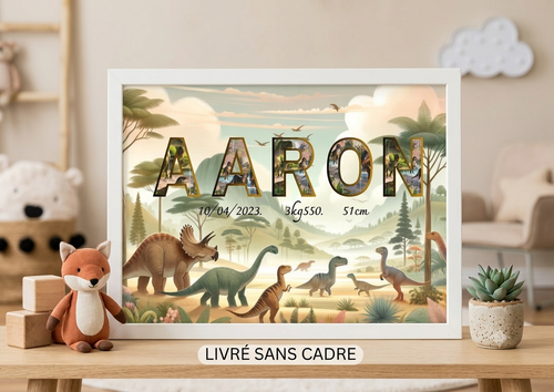 Affiche dinosaures
